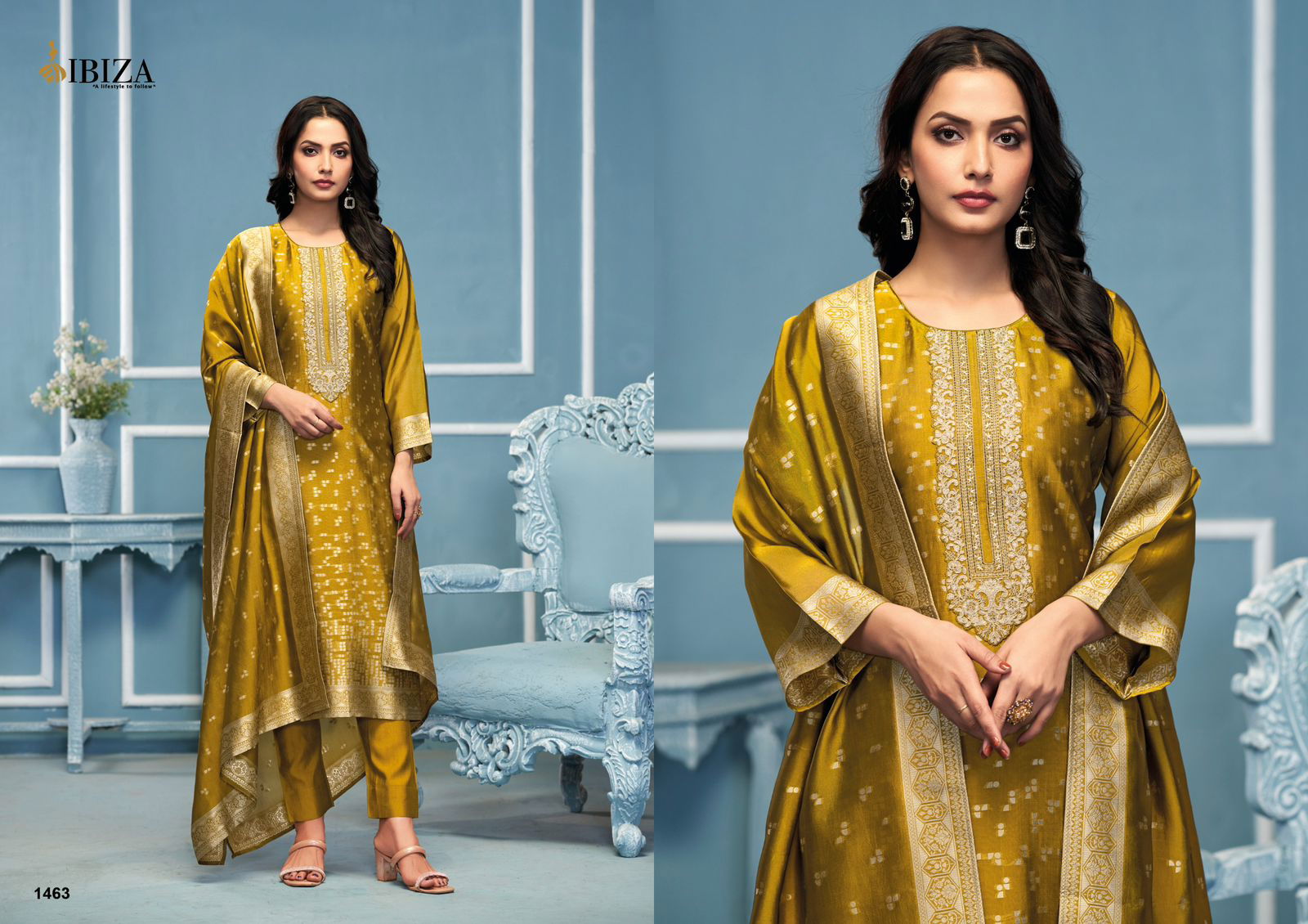 Espresso By Ibiza Banglory Silk Salwar Kameez Exporters In India